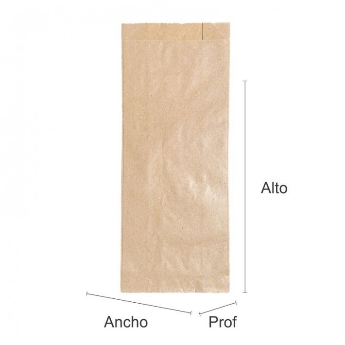 BOLSA PANADERIA MARRON "COD 1L"