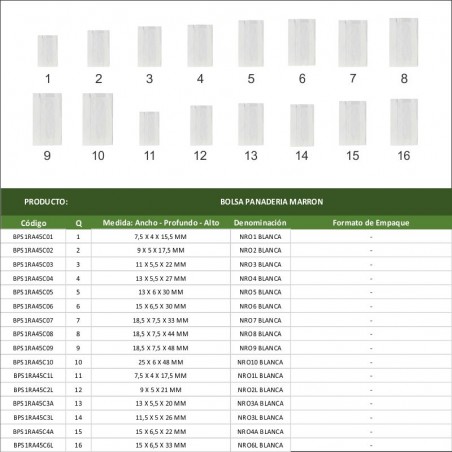 BOLSA PANADERIA BLANCA