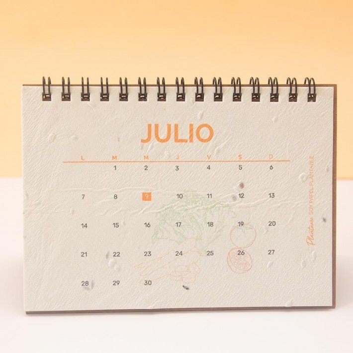CALENDARIO PLANTABLE ANILLADO
