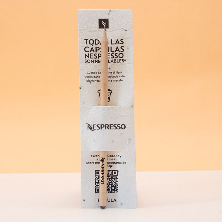 LAPIZ PLANTABLE CON PACKAGING PLANTABLE
