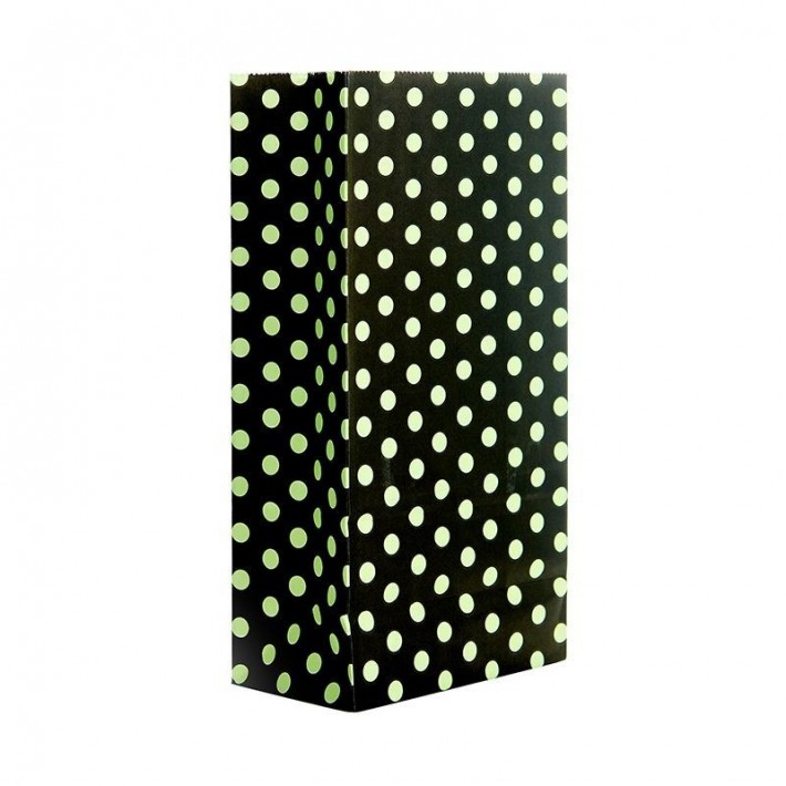 BOLSA COTILLON LUNARES FLUO NEGRO/VERDE