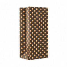 BOLSA COTILLON LUNARES FLUO NEGRO/NARANJA