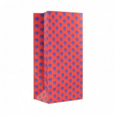 BOLSA COTILLON LUNARES ROJO/AZUL