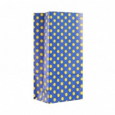 BOLSA COTILLON LUNARES AZUL/AMARILLO