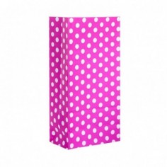 BOLSA COTILLON LUNARES FUCSIA/BLANCO