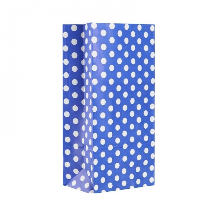BOLSA COTILLON LUNARES AZUL/BLANCO