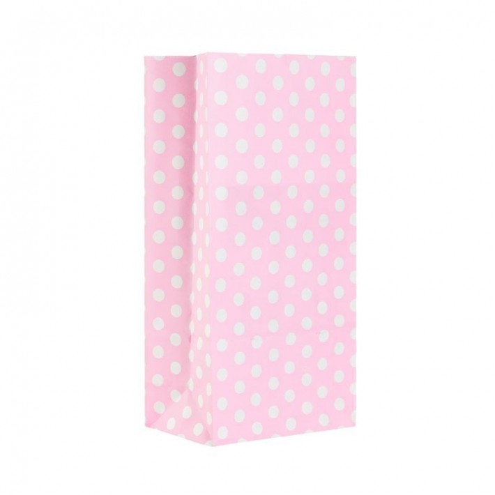 BOLSAS COTILLON LUNARES ROSA/BLANCO