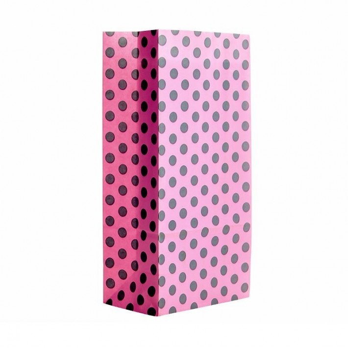 BOLSA COTILLON LUNARES ROSA/GRIS