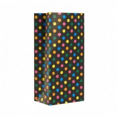 BOLSA COTILLON LUNARES NEGRO/MULTICOLOR