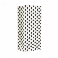 BOLSA COTILLON LUNARES BLANCO/NEGRO