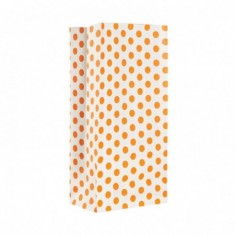 BOLSA COTILLON LUNARES BLANCO/NARANJA