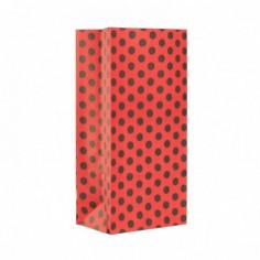 BOLSA COTILLON LUNARES ROJO/NEGRO