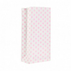 BOLSA COTILLON LUNARES BLANCO/ROSA