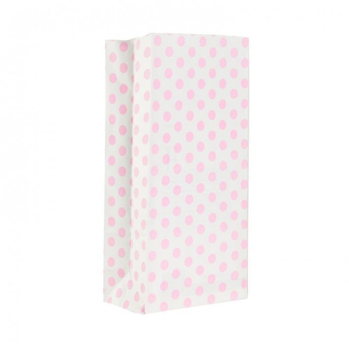 BOLSA COTILLON LUNARES BLANCO/ROSA