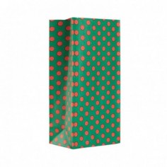 BOLSA COTILLON LUNARES VERDE/ROJO