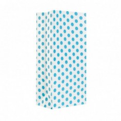 BOLSA COTILLON LUNARES BLANCO/TURQUESA