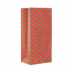 BOLSA COTILLON LUNARES ROJO/VERDE