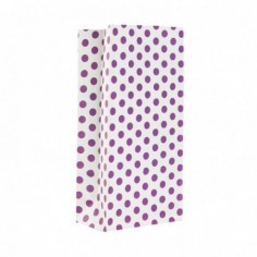 BOLSA COTILLON LUNARES BLANCO/VIOLETA