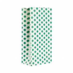 BOLSA COTILLON LUNARES BLANCO/VERDE MANZANA