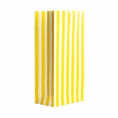 BOLSA COTILLON RAYADA "BLANCO/AMARILLO"