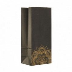 BOLSA COTILLON STAMPING "MANDALAS NEGRO/DORADO"