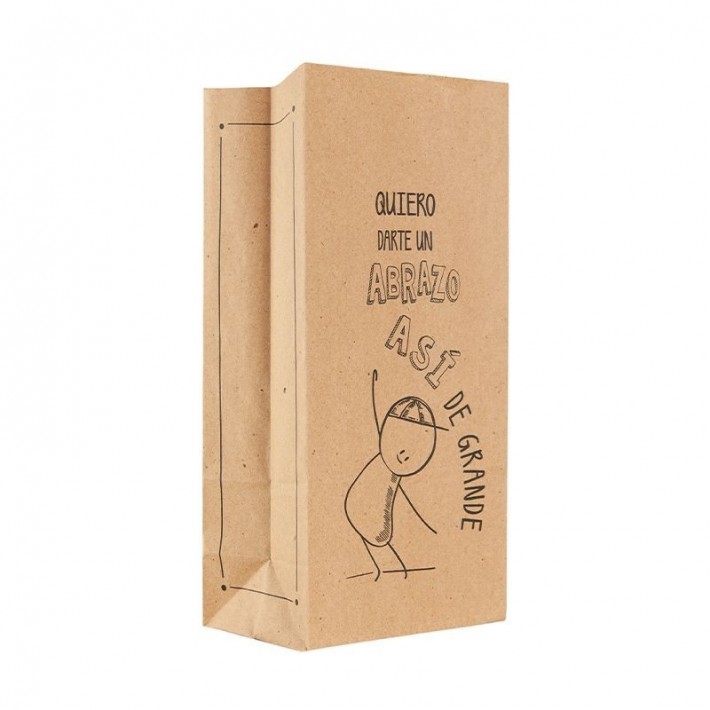 BOLSA COTILLON FRASES "ABRAZO"