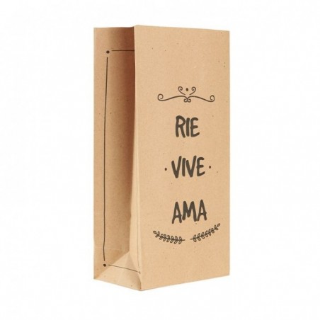 BOLSA COTILLON FRASES "RIE VIVE AMA"