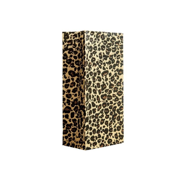 BOLSA COTILLON FUNNY ANIMAL PRINT "LEOPARDO MARRON"